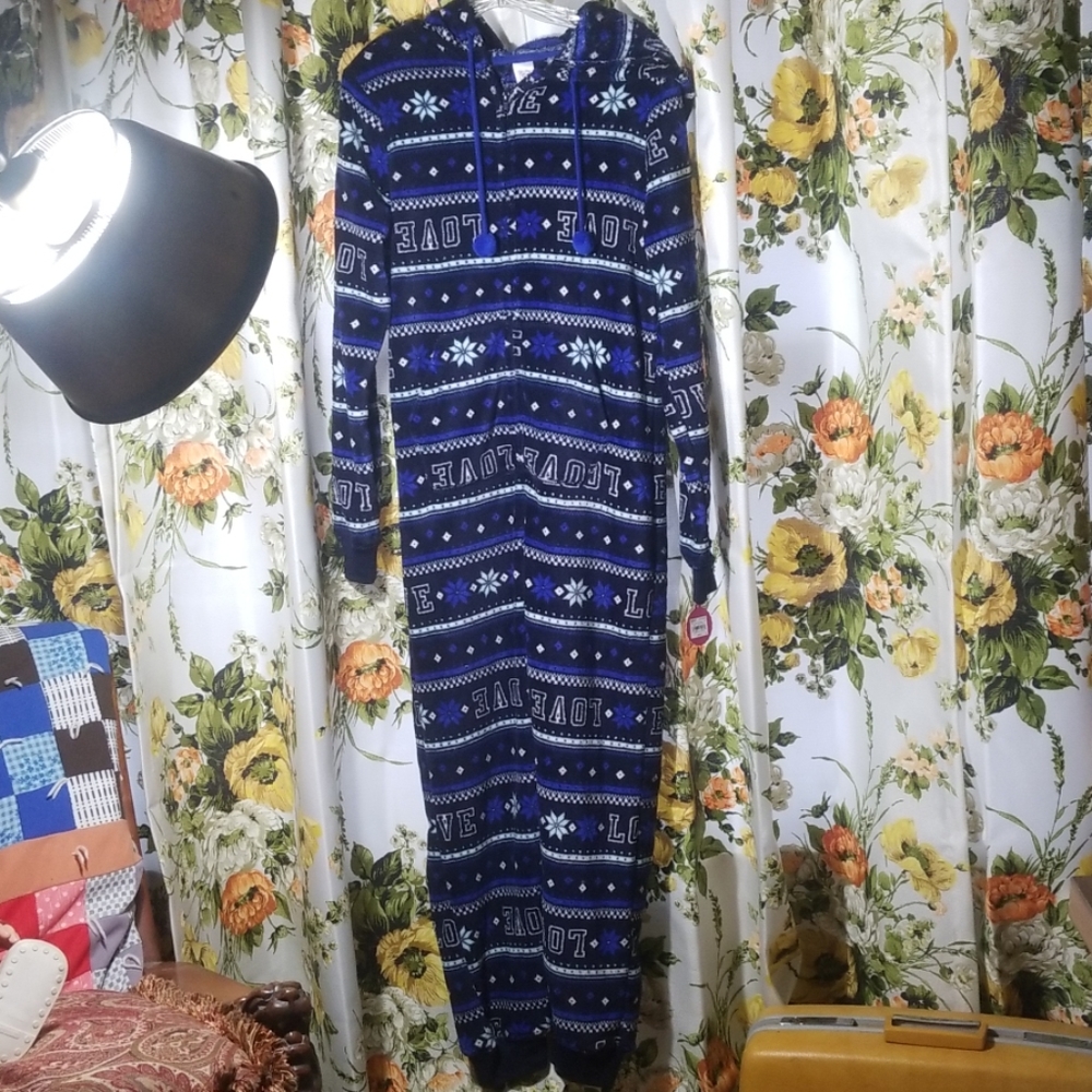 Medium Blue LOVE onesie